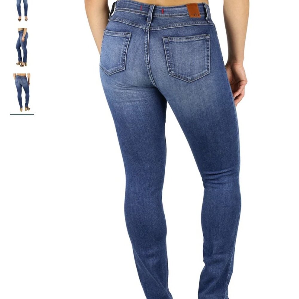 Fran Denim Madison Straight Leg Jean Medium Wash Size 31